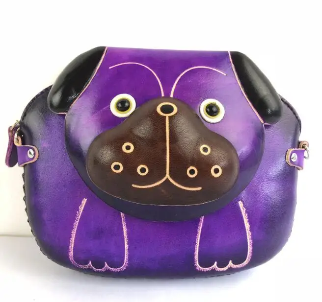 

hot sell owl shaped genuine coin purse with keychain