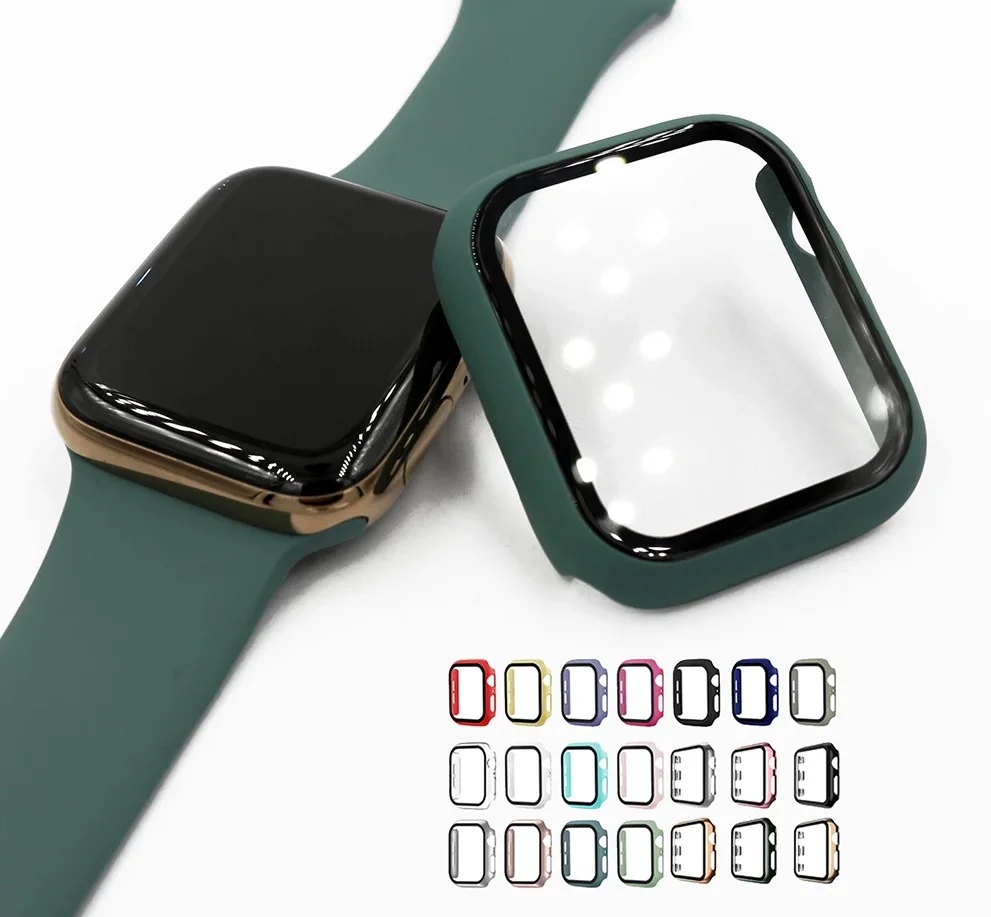

Cover For Apple watch case 6 5 4 protectors Iwatch series apple watch 6 5 4 3 2 1 Accessories bumper protective, 16 colors available
