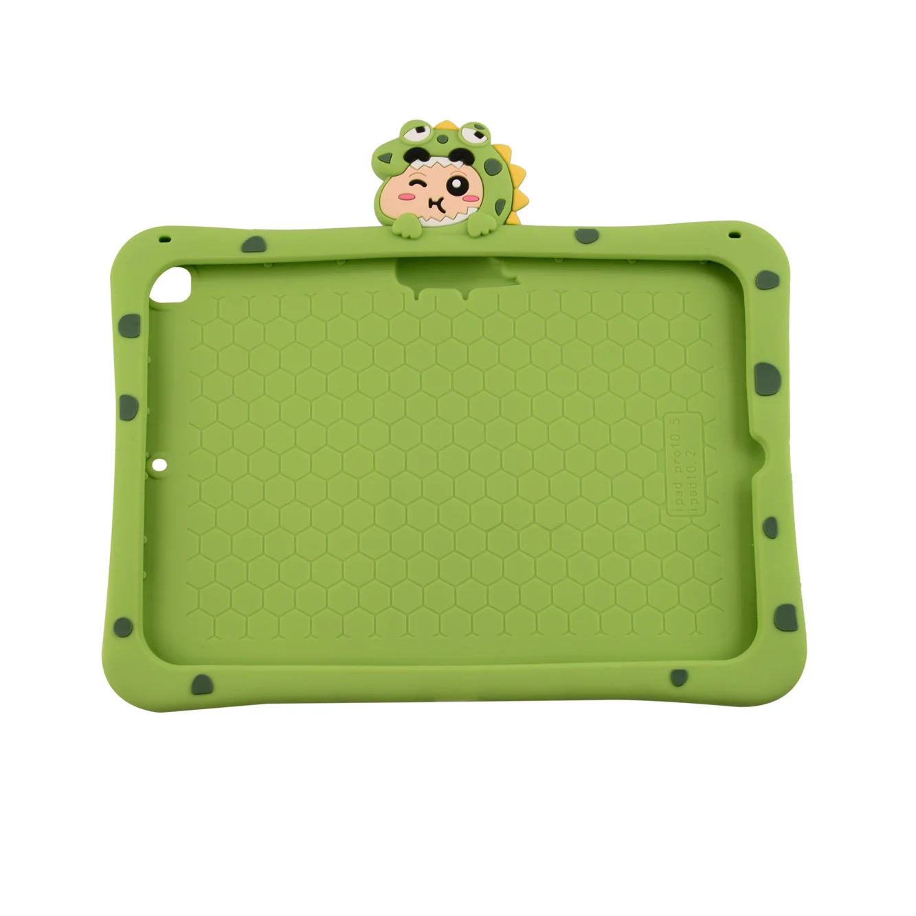 

Cute Cartoon Kids New Arrival Silicon Protective Tablet Sleeve for ipad Pro 10.9inch Kid-friendly For iPad kids Case,, Green