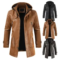 

Hot sale fleece jackets leather jacket men leather jackette for men