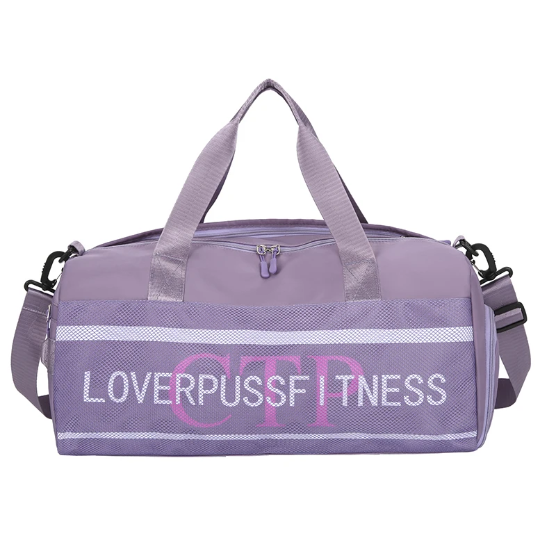 

Wholesale Custom Travelling Duffle Bag With Logo Men Womens Overnight Tote Travel Bag, Black,purple,pink,grey,blue