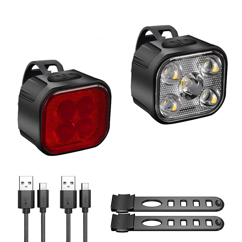 

Super Bright IPX6 Waterproof Bike Lights Set Cycling Safety Night Riding Bike Front and Back Taillight