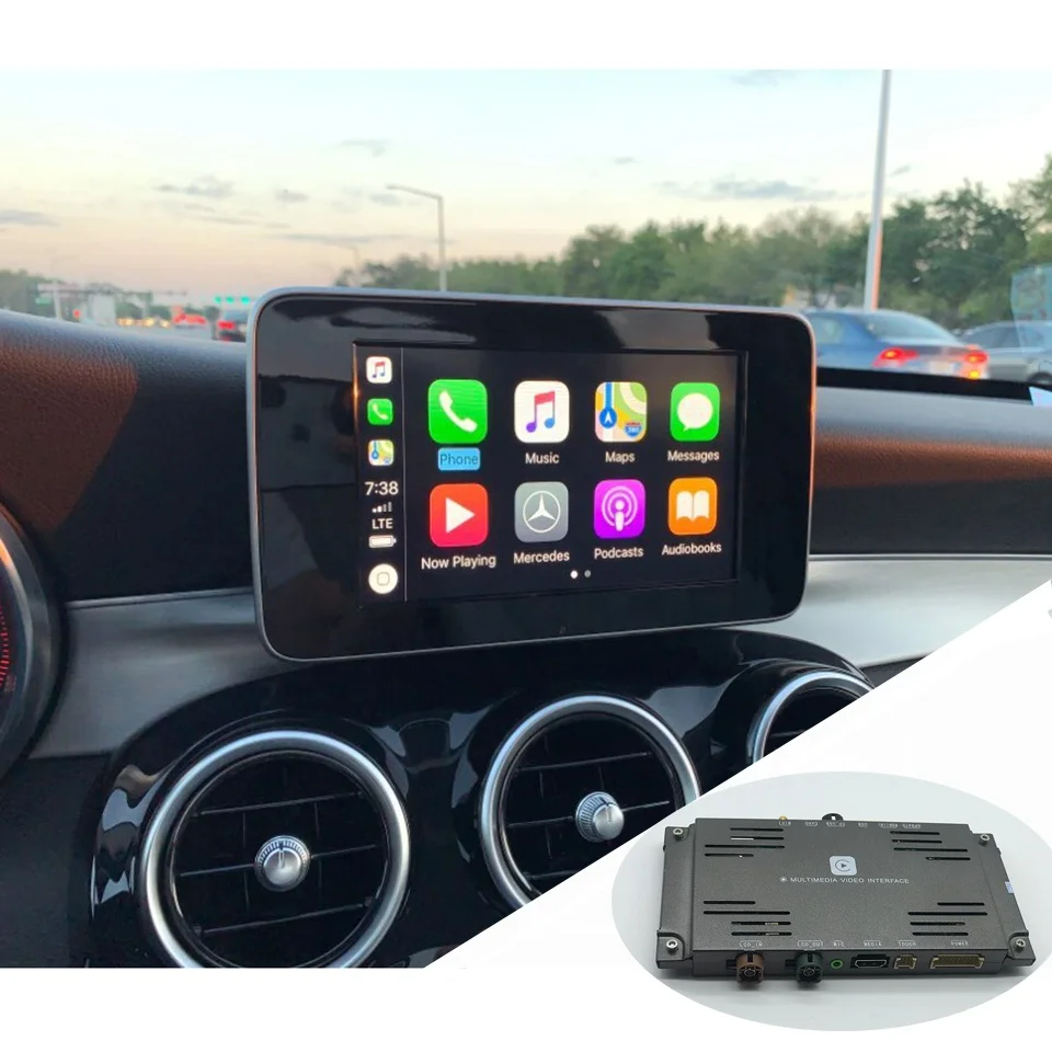 

W205 CarPlay Wireless For Mercedes Benz A B C E GLE GLA GLC CLA CLS NTG5 Apple Car Play Interface Phone Mirroring Android Auto