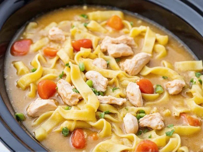 Perfect Slow Cooker Chicken Noodle Soup Recipe in 20 Minutes Prep