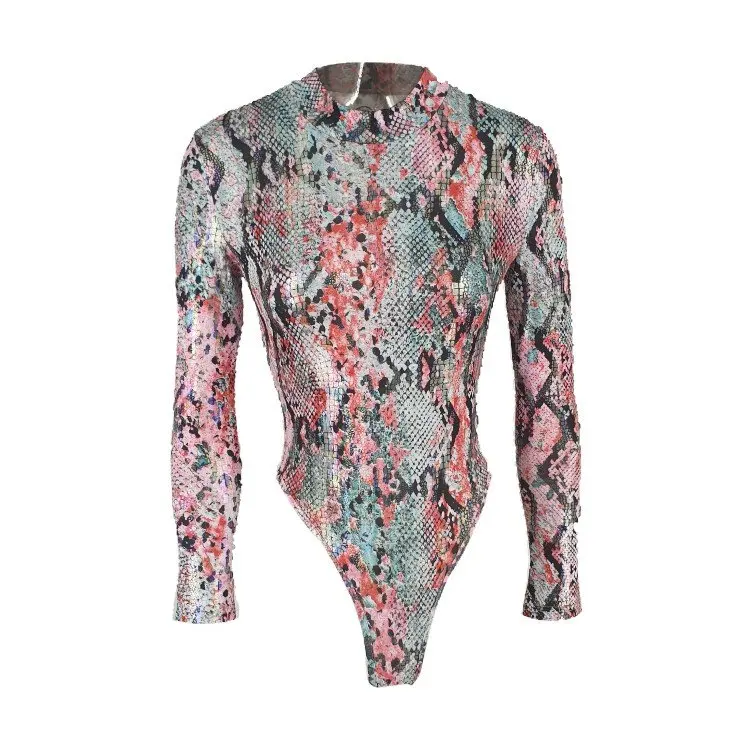 

Wholesale custom plus size sexy oem long sleeve adult bodysuits for women jumpsuit white turtleneck bodysuites