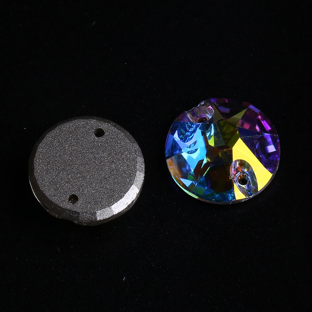 

WHATSTONE K9 Round  Xirus Shape Bling Gems Stone Sewing Glass Sew on Rhinestones For Dress Garment