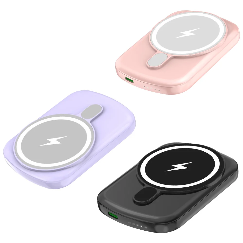 

Smart Wireless Magnetic Power Bank 10000mah Gift Mini Cute Portable Charger Power Bank for iPhone and Samsung