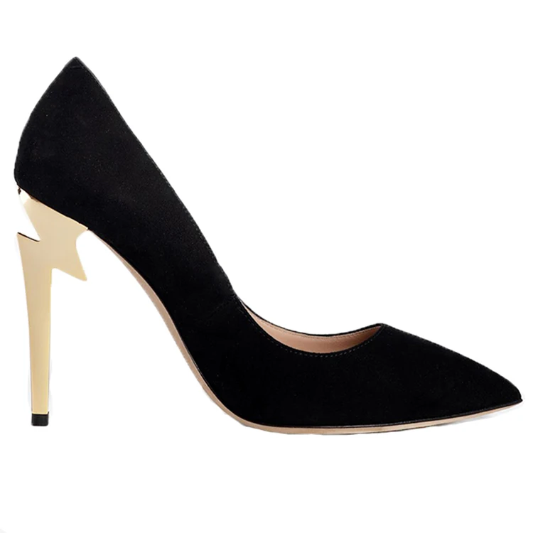 

2020 New coming Strange heel Suede lady dress shoes high heels women shoes stilettos pumps chaussure femme