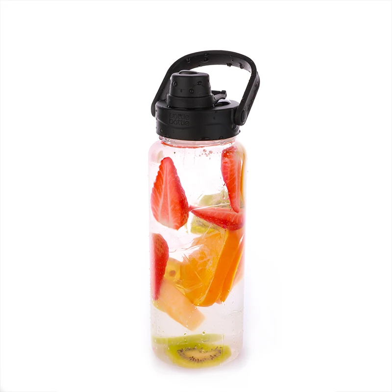 

BPA free 32oz drinking direct flip lid portable tritan Plastic Gym Sports Fruit Water Bottle, Customized color