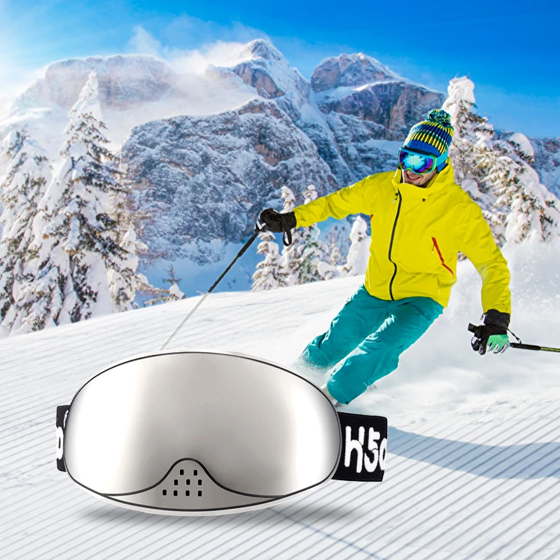 

Verre 3 layer foam outdoor ski goggles anti fog snow eyewear snowboard glasses skiing eyewear for adult, Multiple