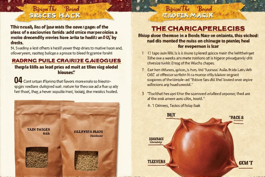 Chart showing popular spice combinations by region