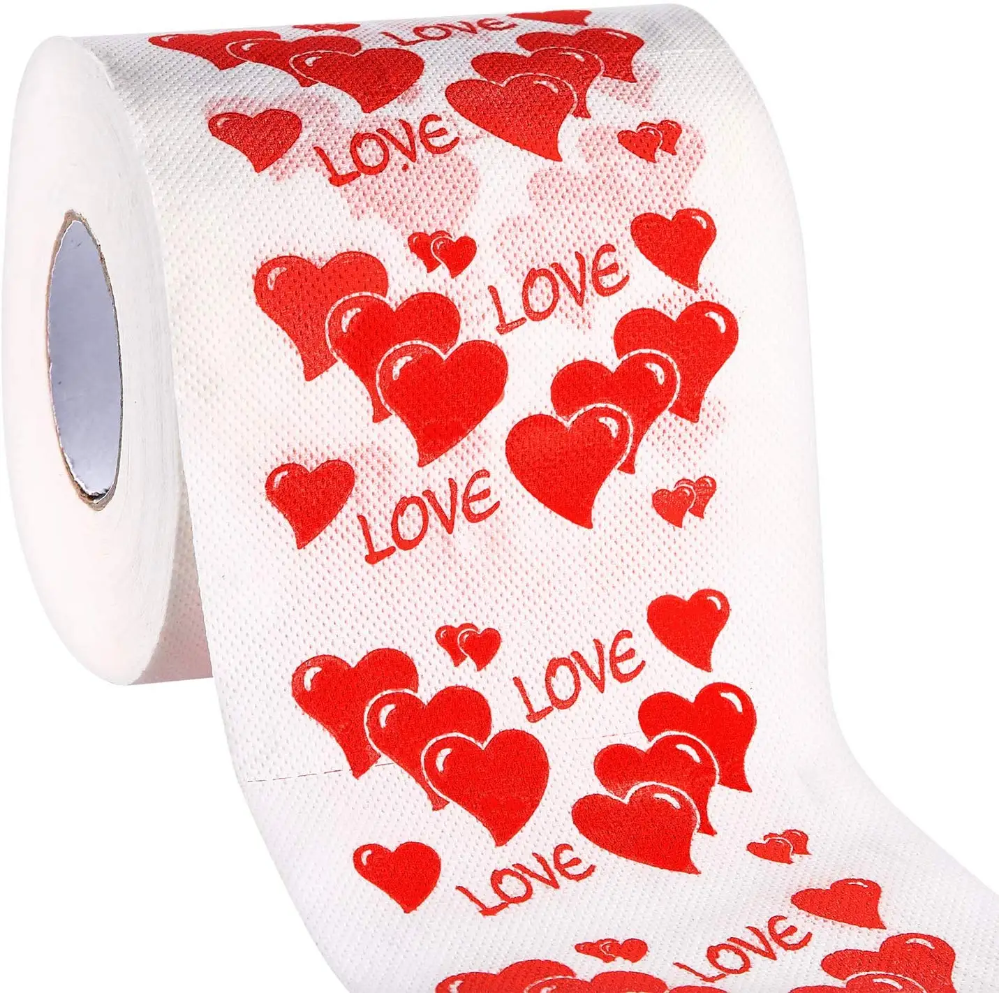 Туалетная бумага с сердечками