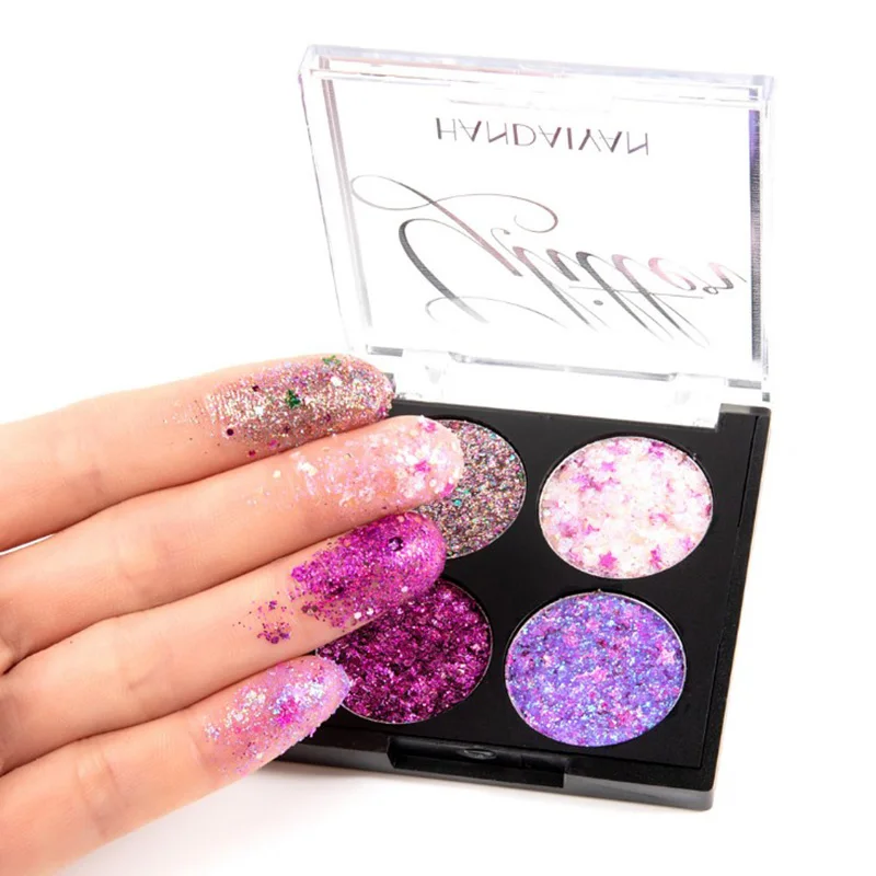 

Handaiyan Diamond Onion Slices Sequin Eyeshadow Trending Girl Five-Pointed Star Fragments Eye Shadow Plate