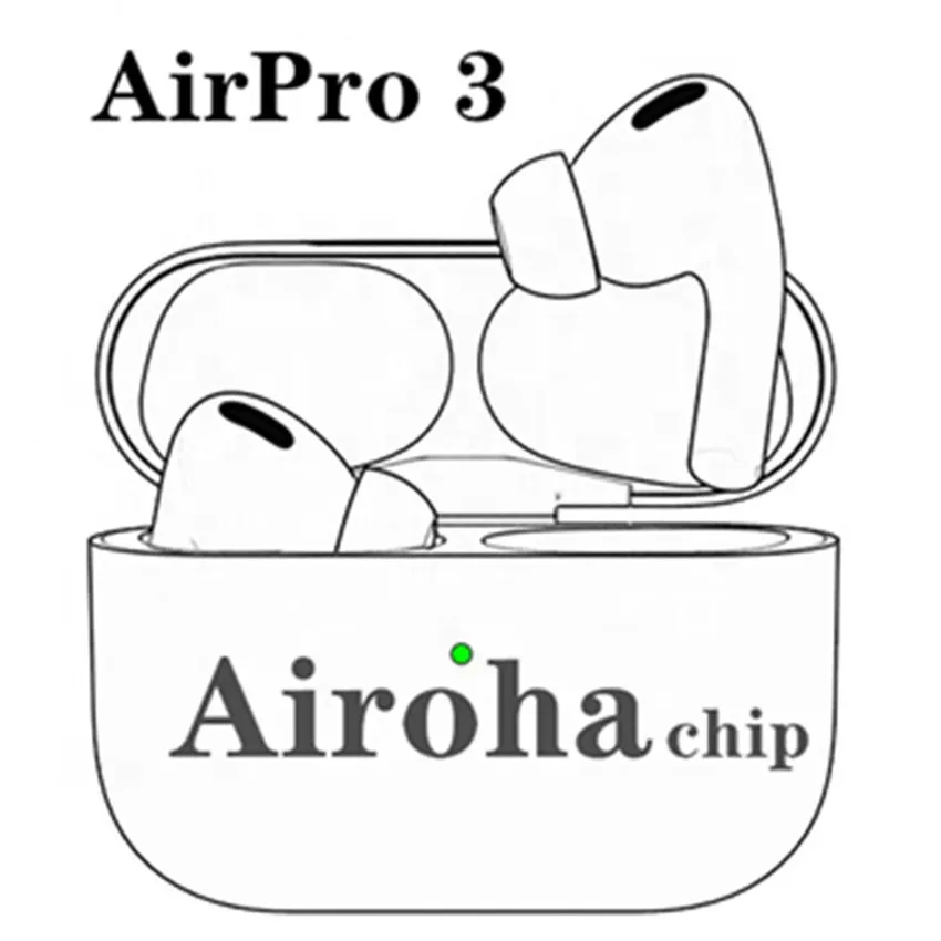 

Airoha chip Air Pro 3 tws I500 I800 I200 I1000 I9000 i28 i27 TWS Air 3 Pro Blue tooth wireless headset pods earphone pro gen 3, White