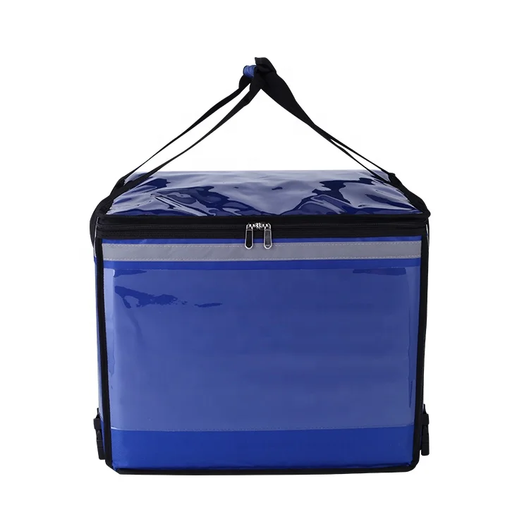 

Blue color food delivery bag bicycle delivery bag box motorcycle isothermal delivery bag, Customized colors