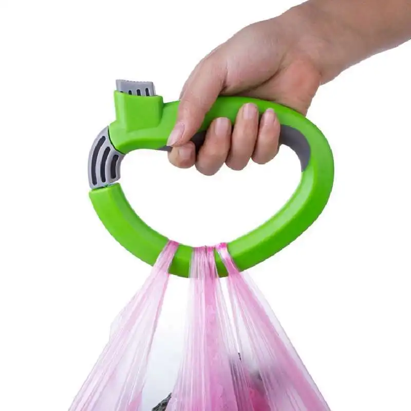 

Plastic One Trip Grips Shopping Grocery Bag Holder portable carrier vegetable bag handle Carrier Lock Kitchen Tool, Multiple colors