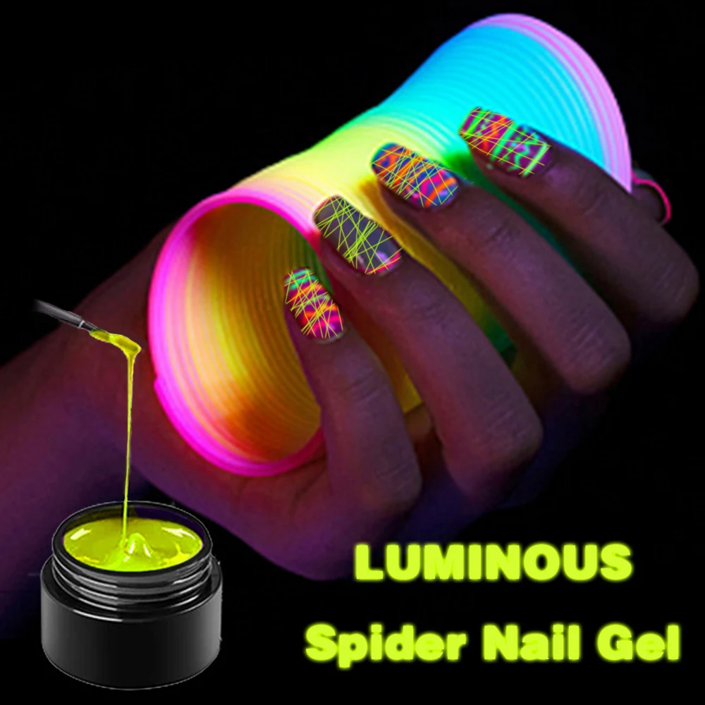 

2021 wholesale custom private label DIY 8 colors spider line nail art gel permanent uv spider gel nail polish