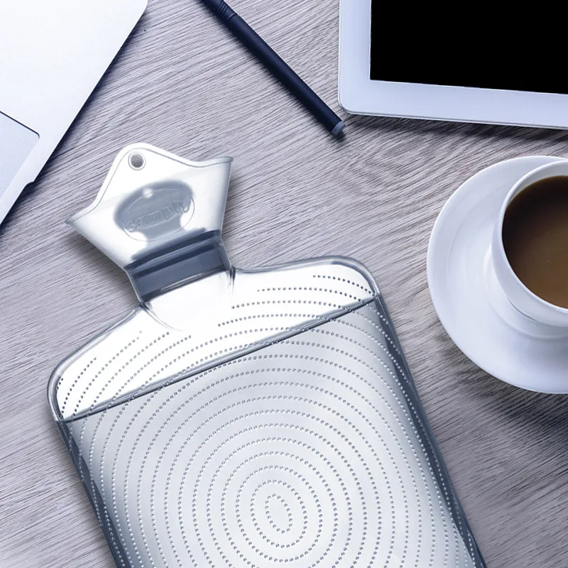 
2L PVC Water-filling Hot-Water Bags with Fleece Cover 