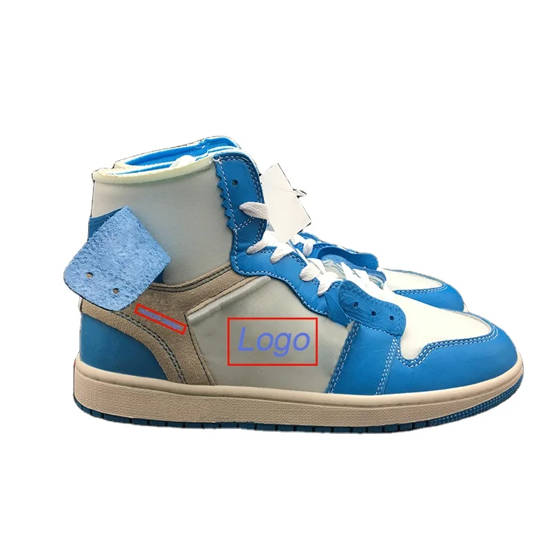 

Wholesale luxury Brand Shoes 1s Powder Blue color Basketball Shoes for Women Men Chaussure Homme EU 36-45