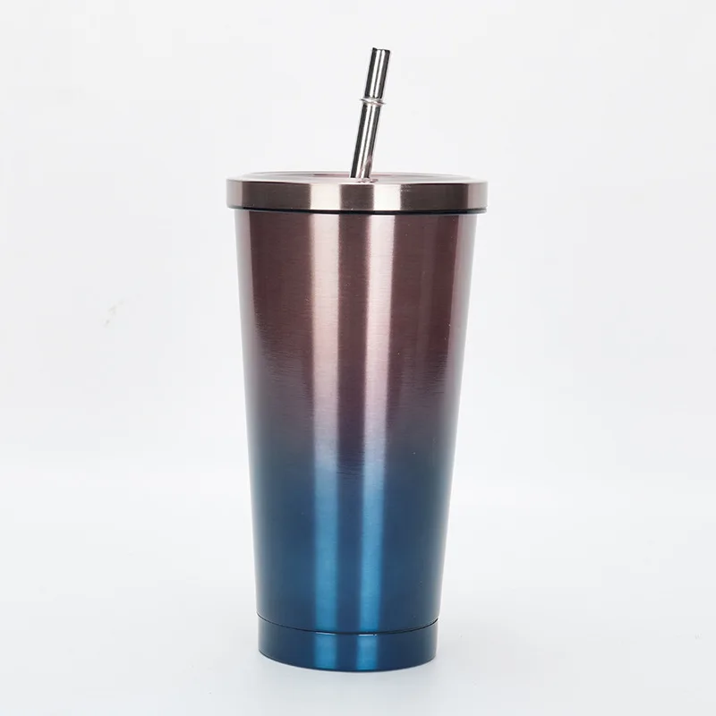 

Kids Tumbler BPA Free Tumbler with Silicone Stainless Steel Milk Feeding Bottle with Straw, Customized color