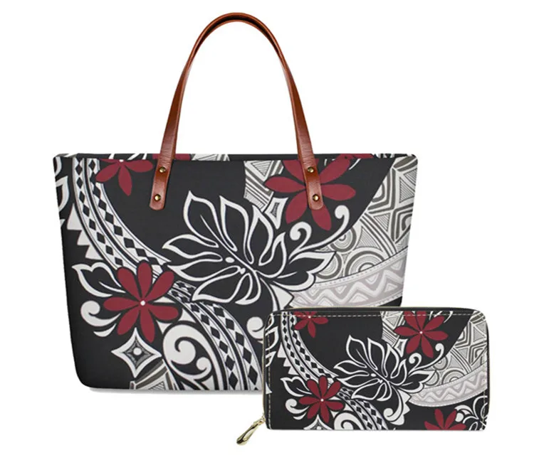 

Dropship Polynesian Traditional Tribal Style Printing Trendy Purses And Handbags Fashion Women Tote Bag Casual Handbag Tote Bag, Customized color