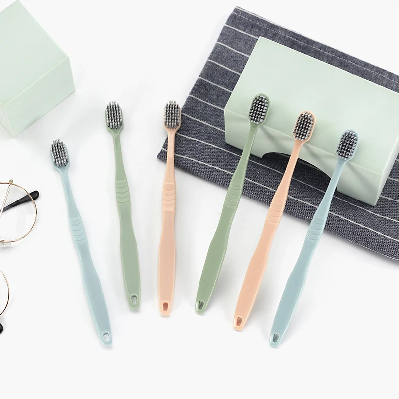 

ECO-FRIENDLY WHOLESALE TRAVEL SOFT BRISTLE 360 CHEAP ADULT TEETH WHITENING PLASTIC TOOTHBRUSH, Mix color