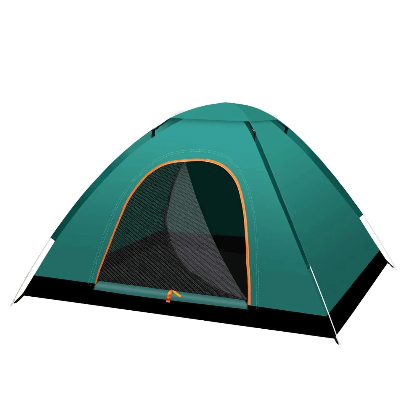 

1-2 person glassfiber pole construction based ventilated door waterproof 170T polyester instant pop up outdoor camping dome tent, Customized color