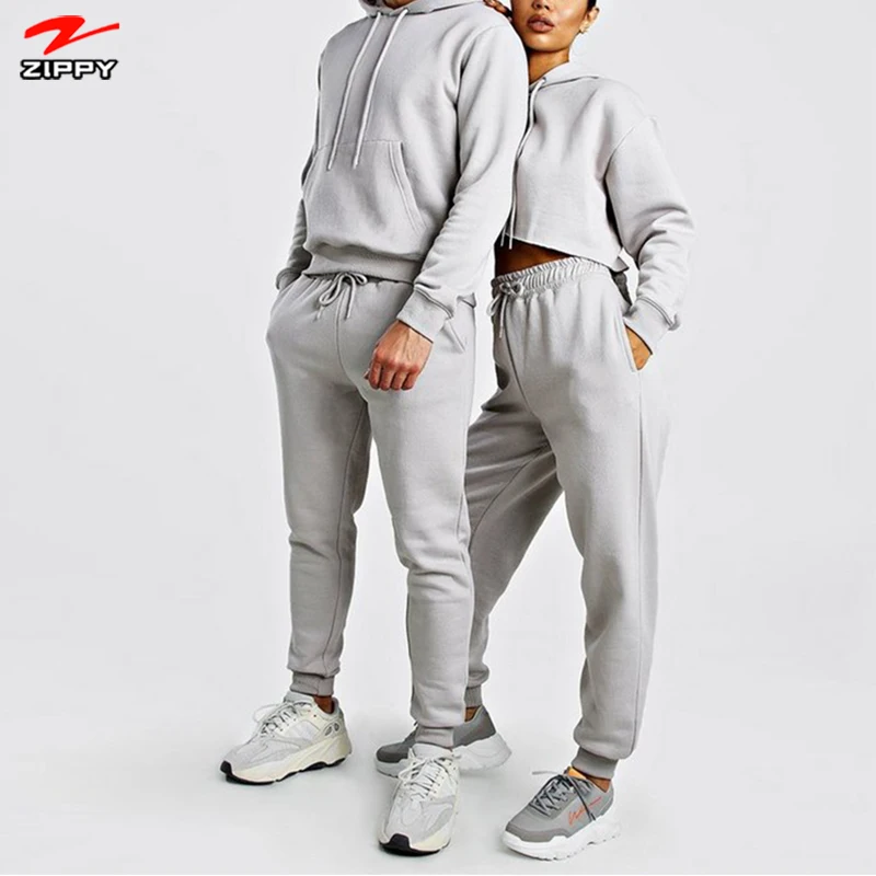 

Men Joggers Two Piece Pants Set For Women hoodies Jogger Tracksuit Set unisex sweatsuit, Customized color