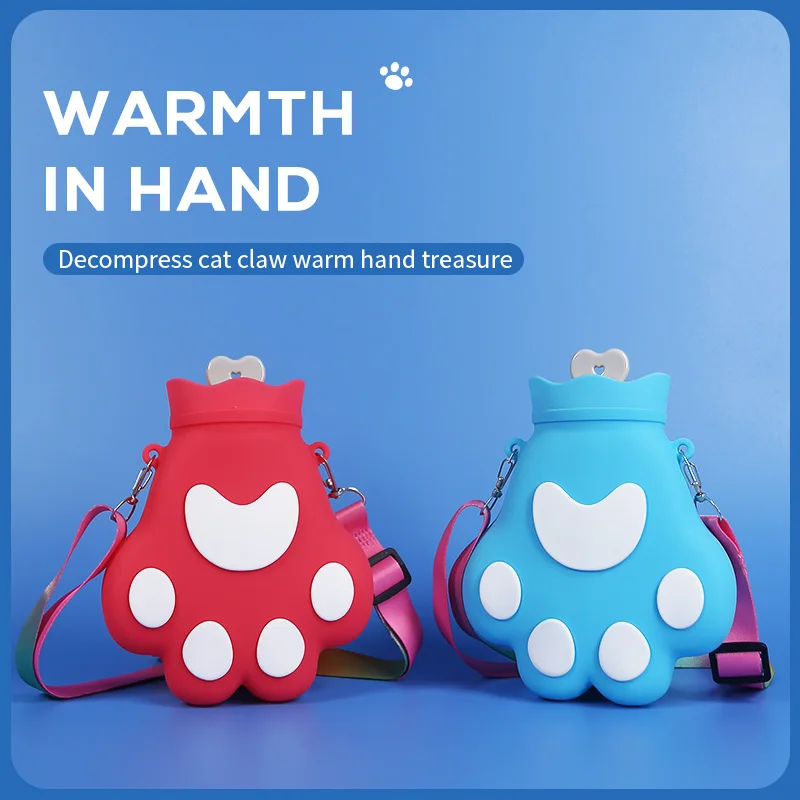 

With Waist Cover For Warm Water Pouch Hot Water Bag, Blue, light blue, red, pink, brown