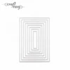 8 Sizes Rectangle Frame set Custom Sheet Metal Stamping Cutting Dies for Scrapbooking