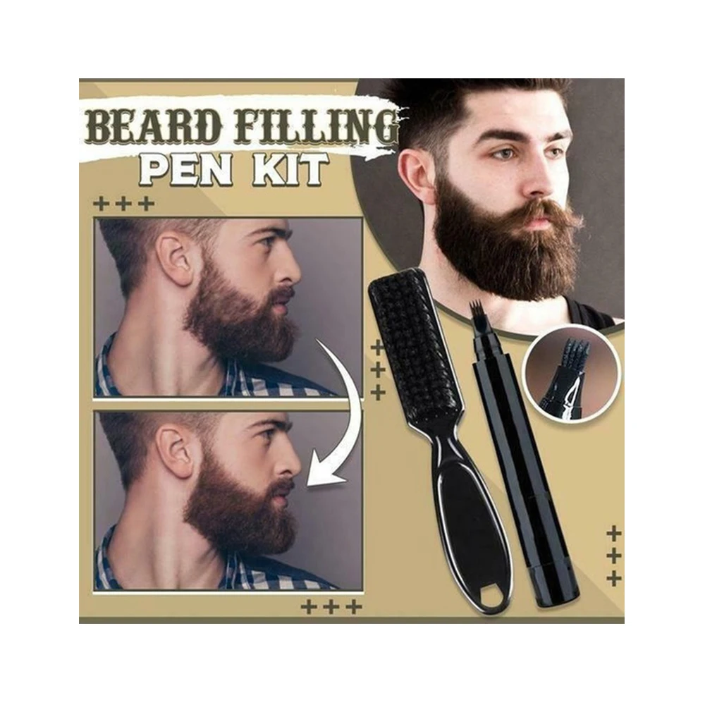 

Dropshipping Beard Filling Pen Kit Salon Hair Engraving Styling Eyebrow Tool Waterproof