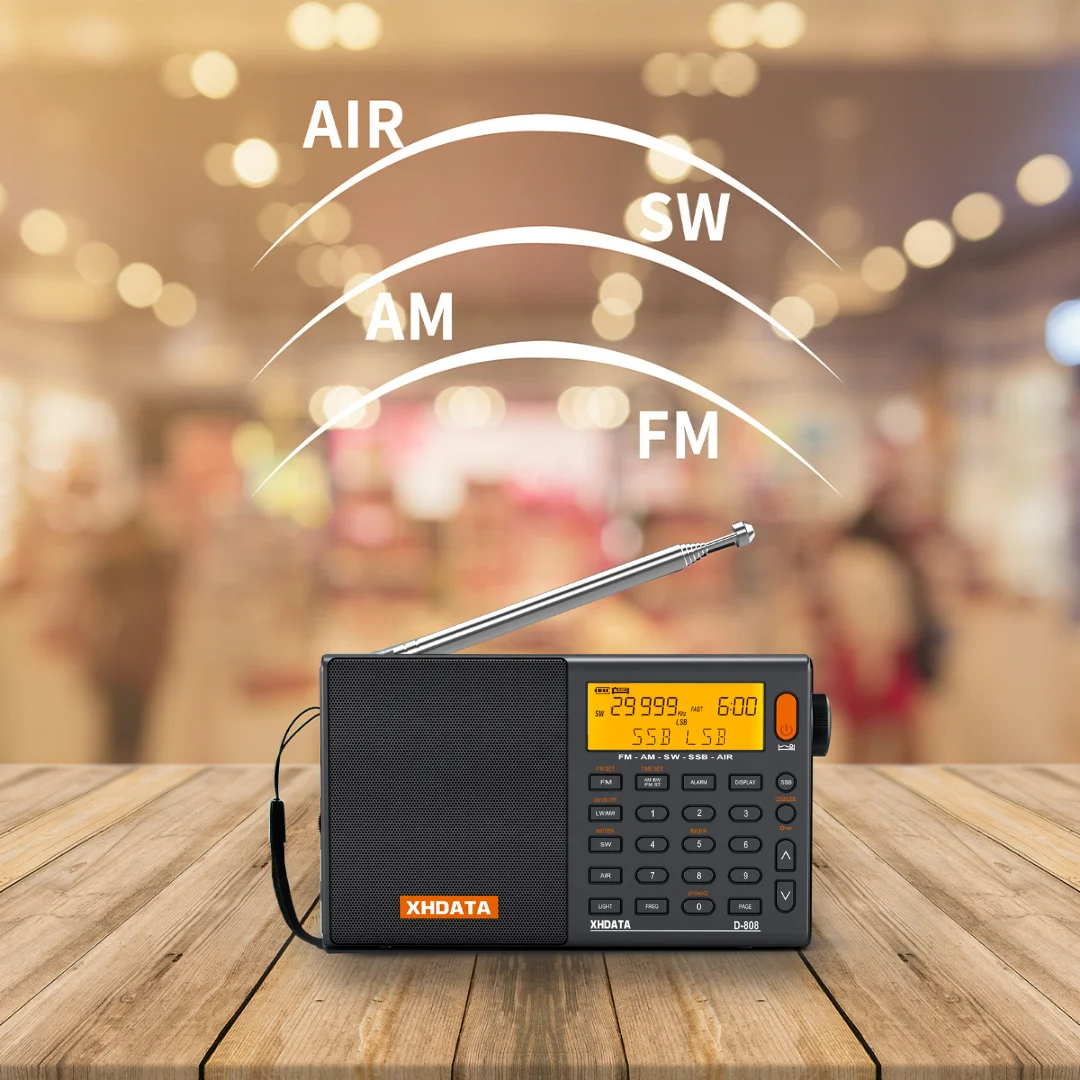 

Hot selling product XHDATA D-808 Radio High Quality With Built-in speakers Portable Radio for family or Work, Gary