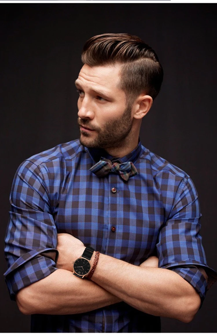 CURREN 8231 High Quality Silver Mens Quartz Watch in Stock New Mesh Strap Water Resist Calendar Ultra Thin Casual Reloj Watch