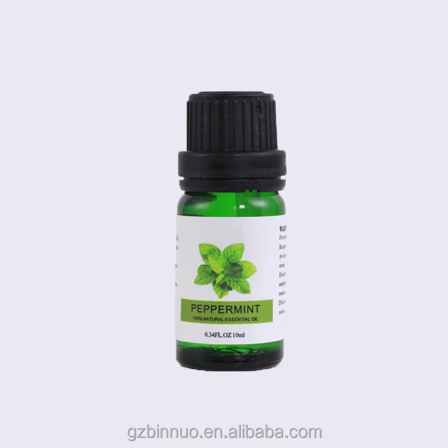 

Plant compound peppermint essential oil 10ml aromatherapy massage essential oil OEM customized processing, Green