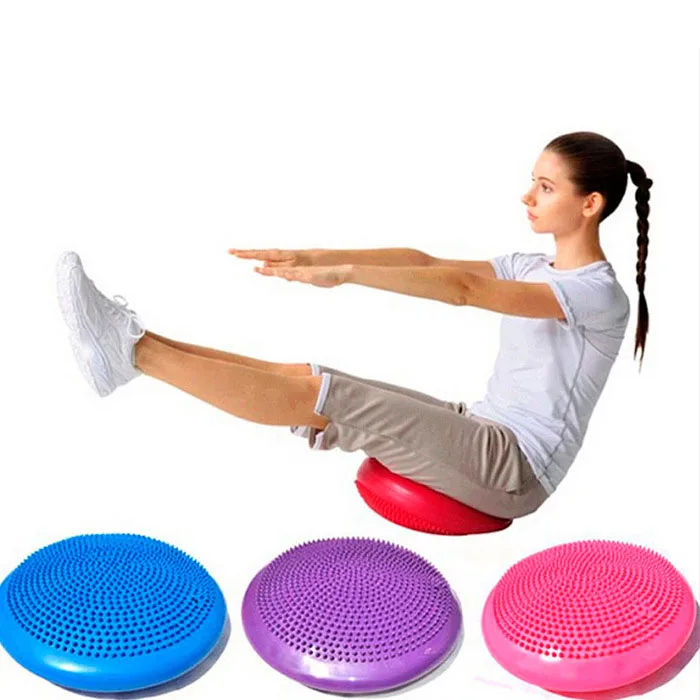 

New arrival custom inflatable massage gymnastics balance plate thickened explosion-proof Pilates mat