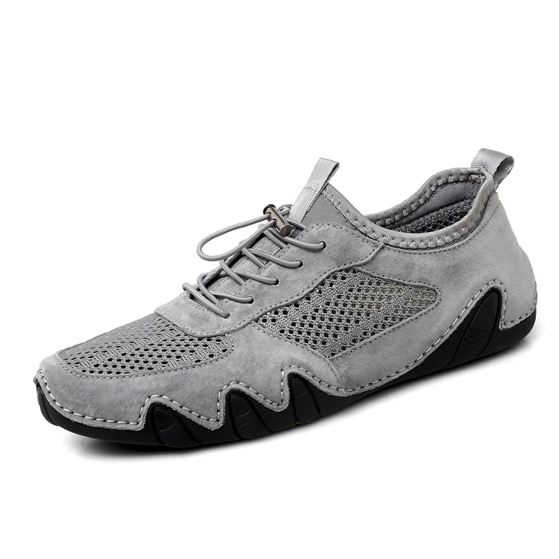 

Men's Sports Shoes Cushion Running Walking Lace Up Casual Shoes For Men, Black/sand/grey