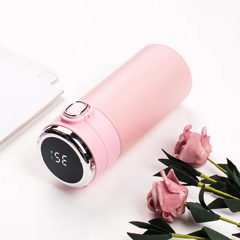 

Free Shipping Smart Water Bottle With led temperature Stainless Steel Water Bottle LED Temperature Display Vacuum flasks, Customized color