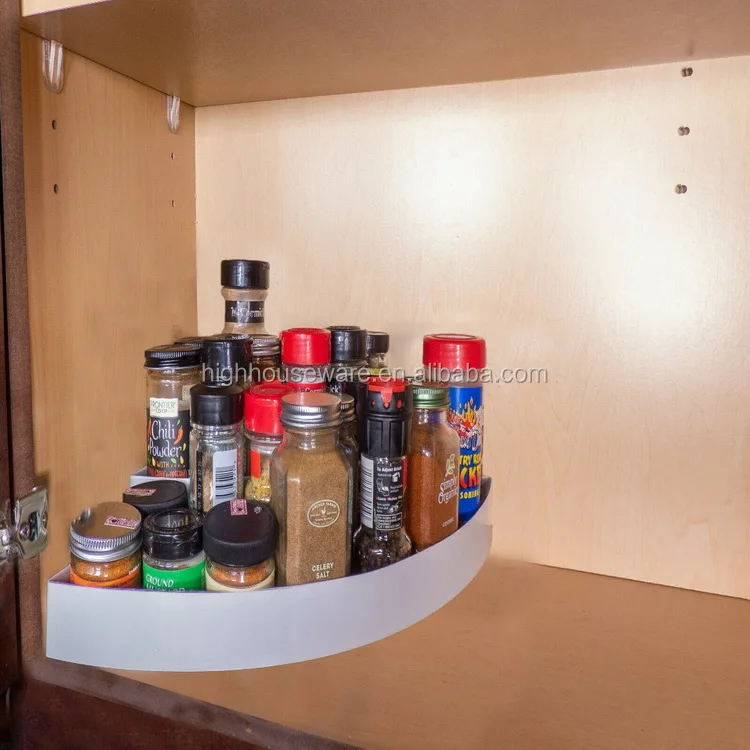 Non Slip 3 Tier Corner Kitchen Spice Rack,Corner Organizer