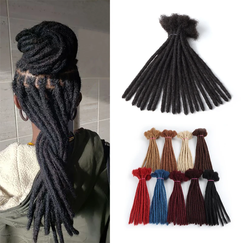 

Vastdreads wholesale price 8" dread locks 100% handmade afro kinky curly dreadlocks 0.4cm 0.6cm 0.8cm |dreadlocks human hair|