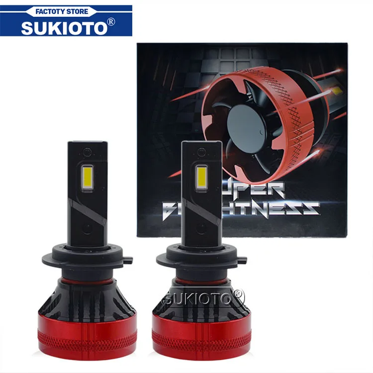 

SUKIOTO New F5 LED Headlight Bulb Fog Light H4 H7 Car LED Headlamp 110W 20000LM H11 H8 9005 9006 H1 LED Canbus Headlight Kit