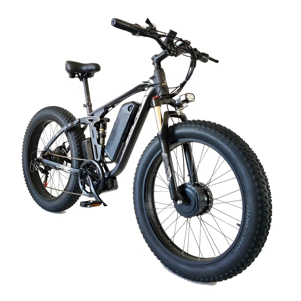 

Big Power Support 2000w Fat Tire Electric Bike 48V 16AH Ebike With Front Rear Dual Motor