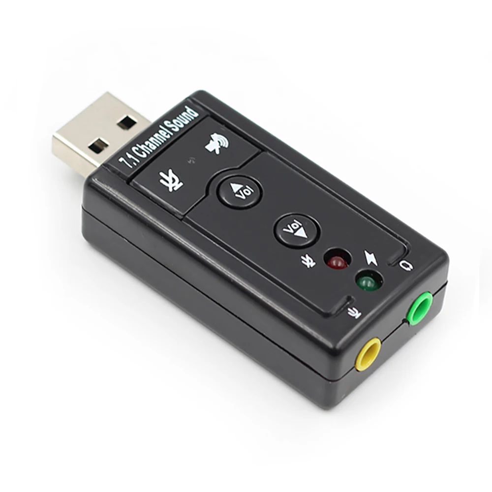 

Audio Driver 7.1 Channel Microphone In and 3.5mm Speaker Out 71 External USB sound card