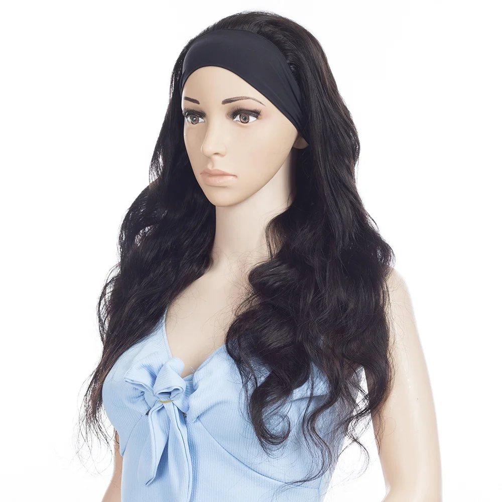 

Wholesale 24inch 150% Density Brazilian Virgin Human Hair wigs,Headband Wigs for Black Woman, Brazilian hair and wigs suppliers