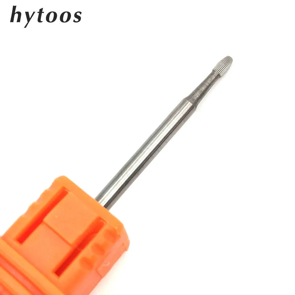

HYTOOS Tungsten Carbide Nail Drill Bits 3/32" Rotary Cuticle Burr Manicure Bits For Drill Accessories Nail Milling Tools-PD-03