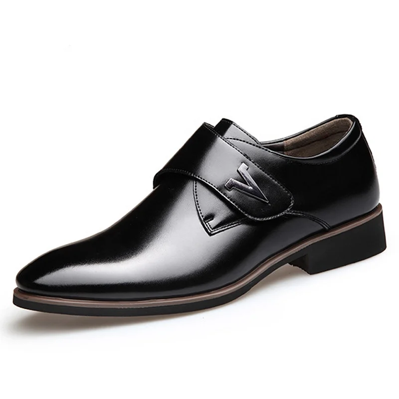 

Wholesale customized men's fashion buckle shoes casual wedding shoes Men's Dress shoes