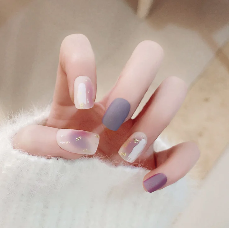 

New Arrived matte press on nail square abs press on nail tips for press ons