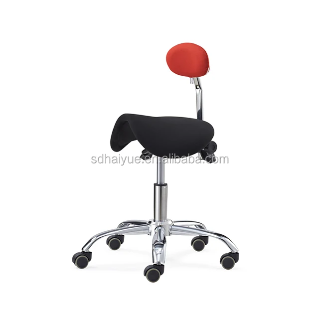 saddle seat with backrest