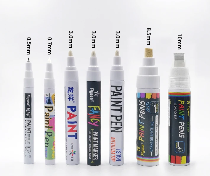 

Industrial Use 8.5MM Quality Jumbo Size Wide Tip Permanent Paint Marker Pen