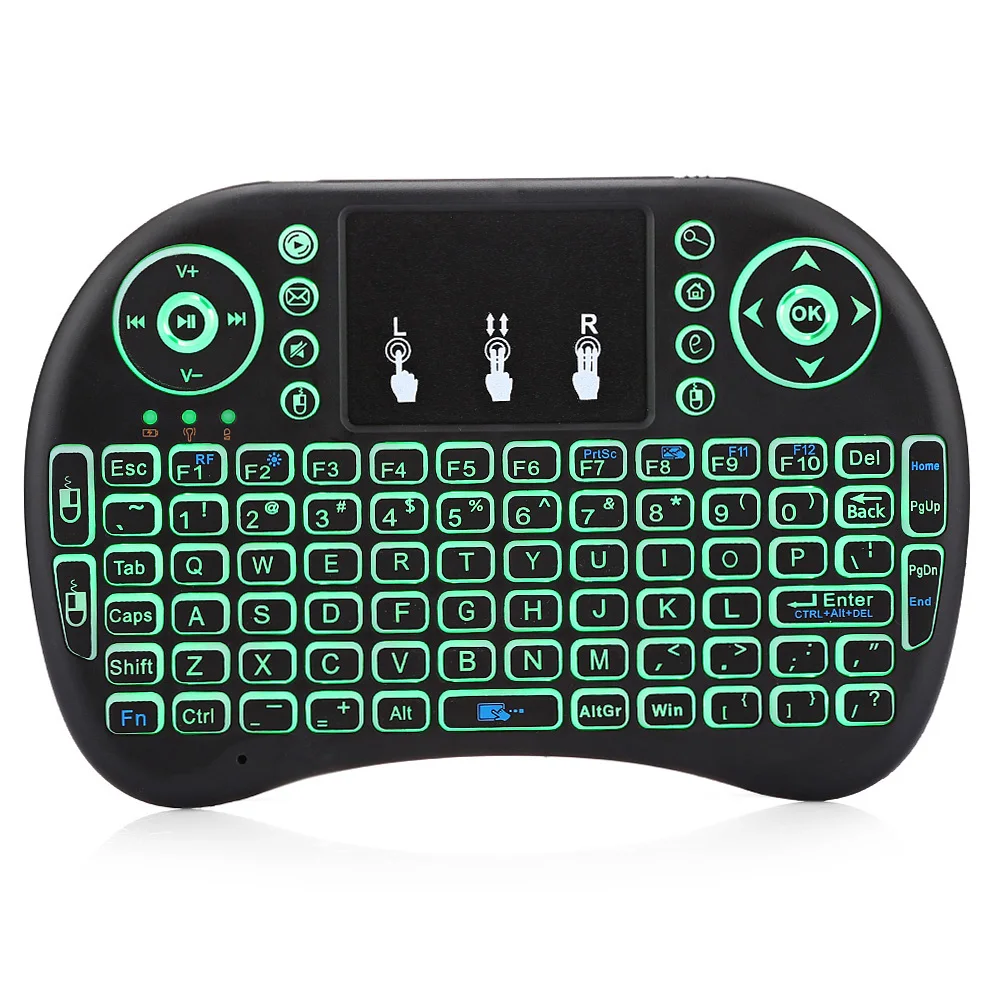 

Yinzam 2.4G Wireless Keyboard i8 Air Mouse Remote for Android TV Box / Smart Projector Remote Control Keyboard With Backlight