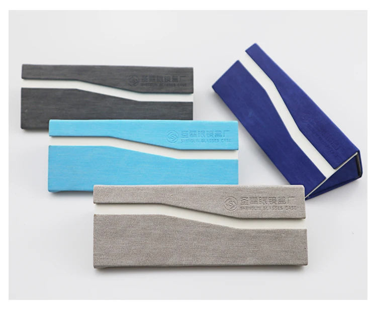 

magnetic folding glasses case, pu leather fashion folding triangle sunglasses case